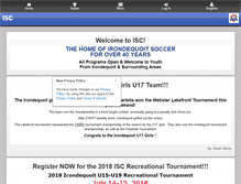 Tablet Screenshot of iscsoccer.com